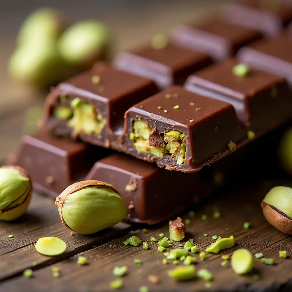 A delicious, crunchy sweet snack made with caramelized nuts and a crispy texture