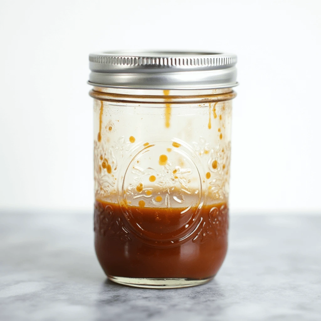 A close-up of homemade Stir Fry Sauce in a small bowl, surrounded by fresh ingredients like garlic, ginger, and soy sauce.